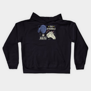 The Struggle is Real Kids Hoodie